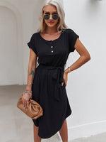Load image into Gallery viewer, Casual Short Sleeve Dress
