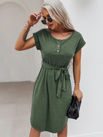 Load image into Gallery viewer, Casual Short Sleeve Dress
