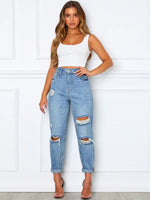 Load image into Gallery viewer, New Style Hand-Teared Casual Jeans
