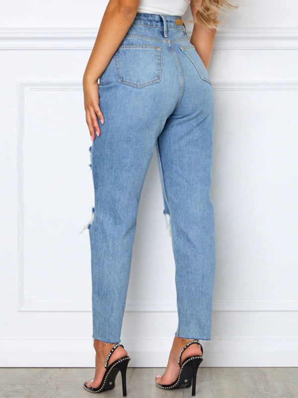 New Style Hand-Teared Casual Jeans