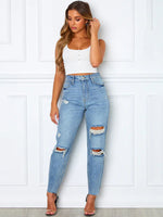 Load image into Gallery viewer, New Style Hand-Teared Casual Jeans
