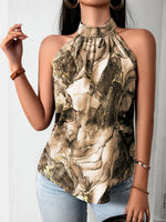 Load image into Gallery viewer, Sleeveless Printed Pullover tank Top
