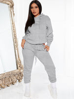 Load image into Gallery viewer, Hooded Sweatshirt &amp; High Waisted Joggers
