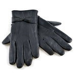 Load image into Gallery viewer, Ladies Leather Gloves with Bow
