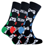 Load image into Gallery viewer, Men&#39;s 3 Pairs Retro Gaming Socks
