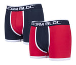 Load image into Gallery viewer, Storm Bloc - 2 Pairs Mens Cotton Boxer Trunks

